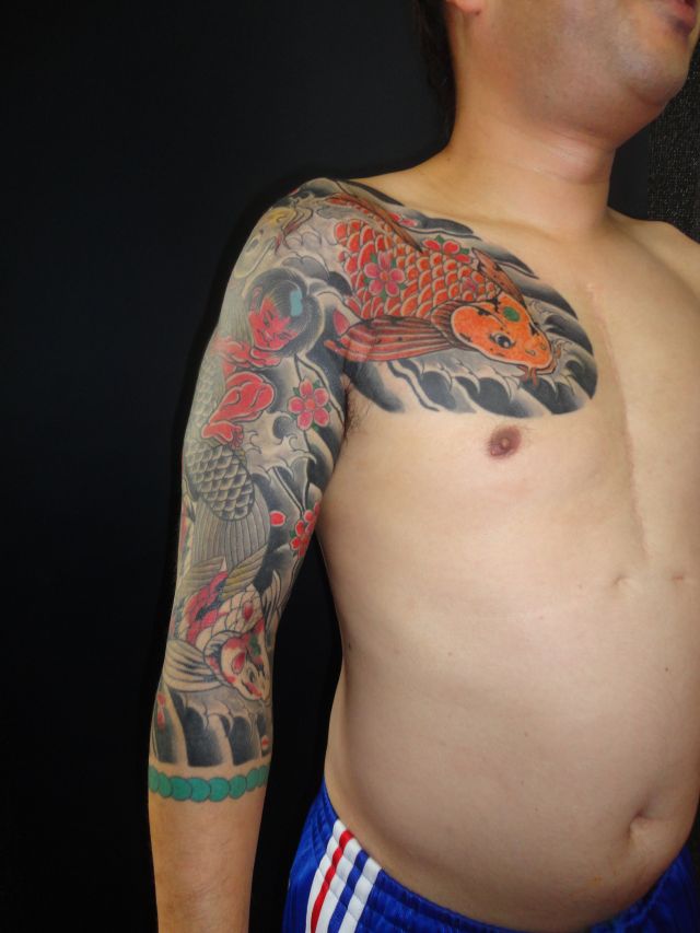 腕,金太郎,カラータトゥー/刺青デザイン画像
