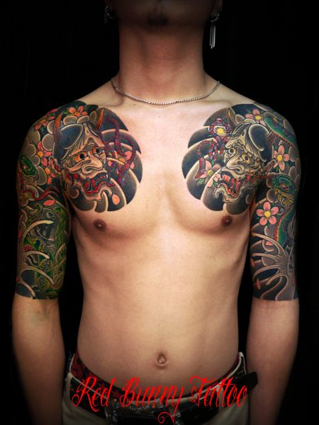 腕,肩,胸,男性,蛇,ブラック＆グレー,カラータトゥー/刺青デザイン画像