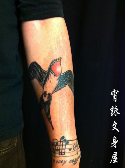 つばめ,鳥タトゥー/刺青デザイン画像