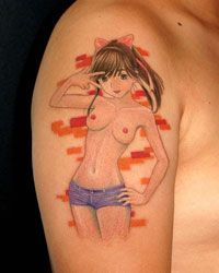 腕,キャラクター,ワンポイントタトゥー/刺青デザイン画像