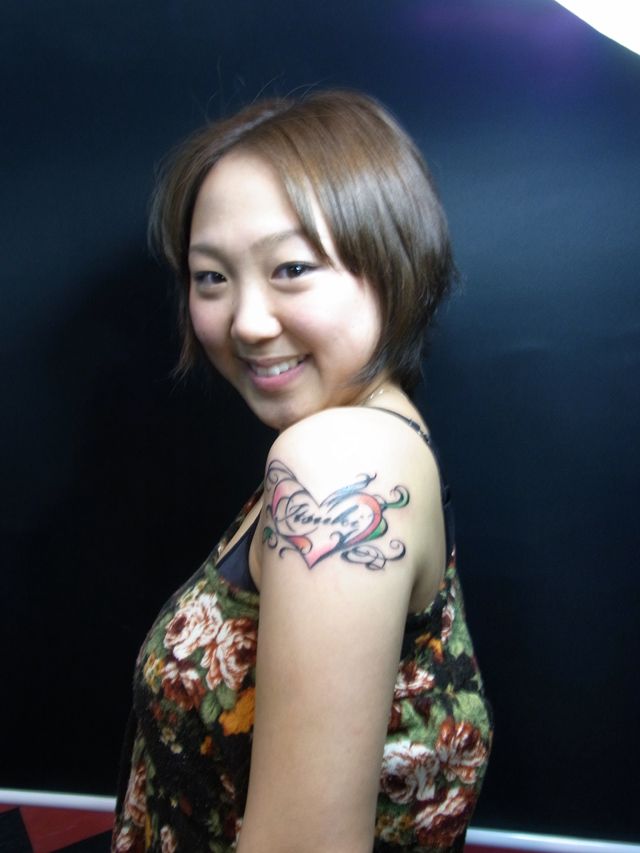 肩,腕,女性,ワンポイントタトゥー/刺青デザイン画像