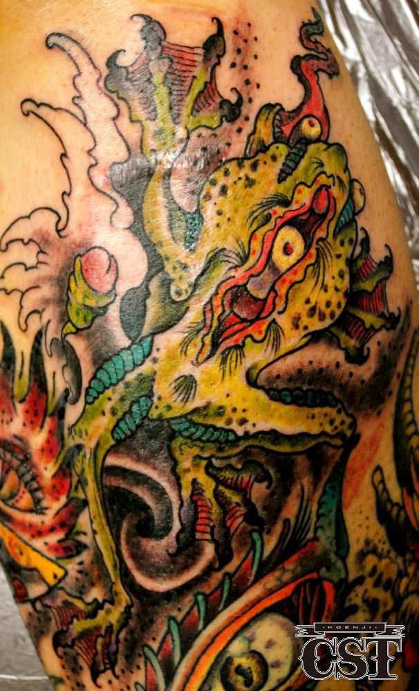 蛙タトゥー/刺青デザイン画像