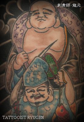 人物,七福神タトゥー/刺青デザイン画像