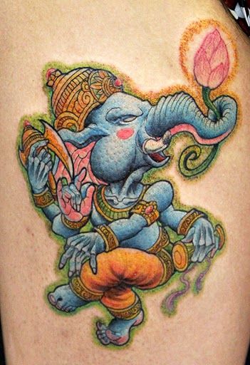ガネーシャ,宗教タトゥー/刺青デザイン画像