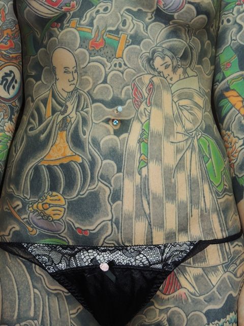 番町皿屋敷,女性,総身彫りタトゥー/刺青デザイン画像