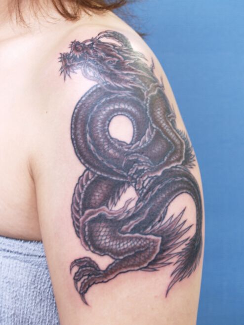 龍,ドラゴンタトゥー/刺青デザイン画像