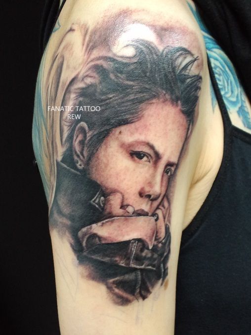 腕,女性,ポートレートタトゥー/刺青デザイン画像