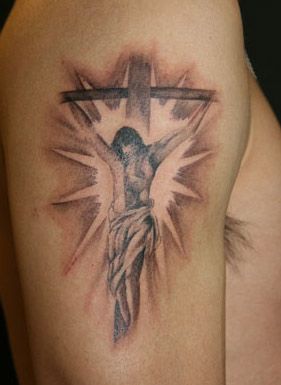 腕,クロス,人物,十字架タトゥー/刺青デザイン画像