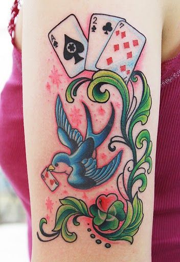 ツバメ,鳥,動物タトゥー/刺青デザイン画像
