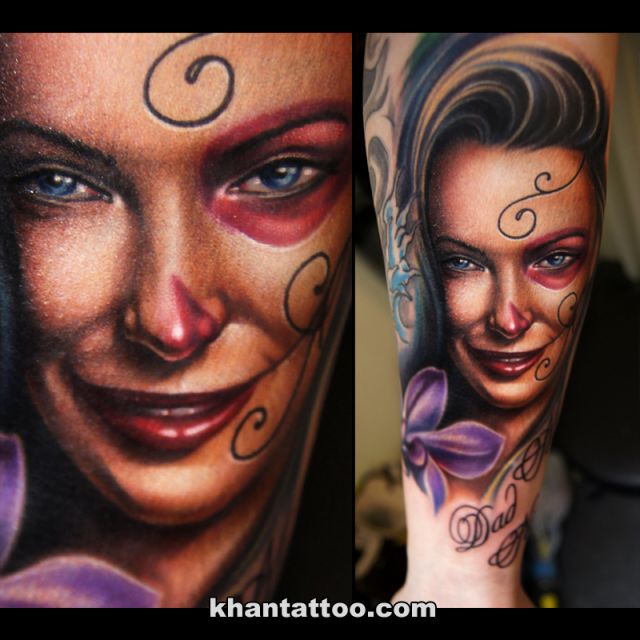 カラー,女性,人物タトゥー/刺青デザイン画像