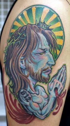 キリスト,カトリック,宗教タトゥー/刺青デザイン画像