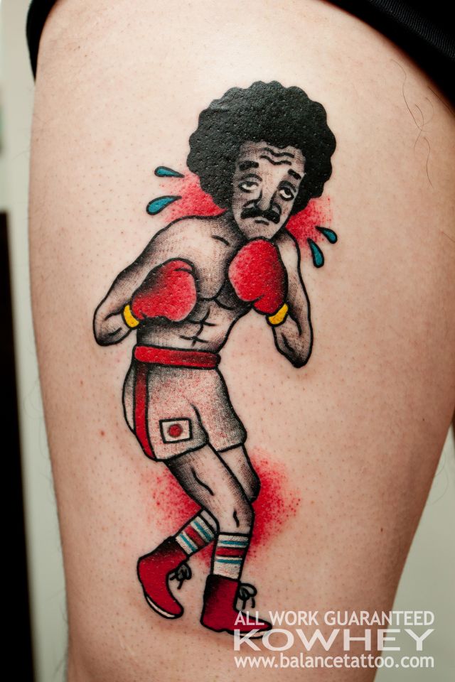 ボクシング,カラー,人物タトゥー/刺青デザイン画像