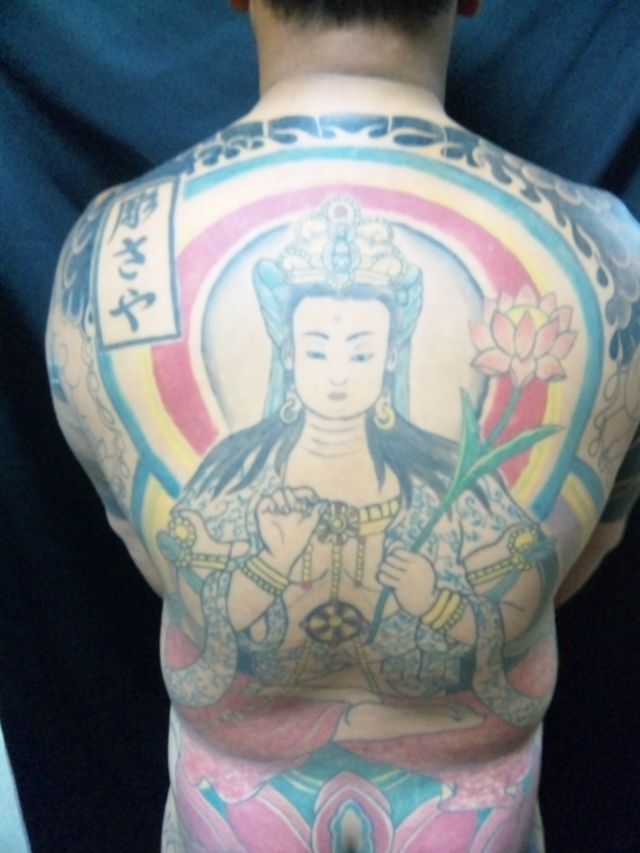背中,額,人物タトゥー/刺青デザイン画像