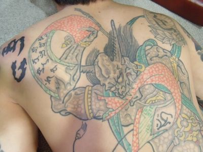 天魔波旬,人物,抜き,背中タトゥー/刺青デザイン画像