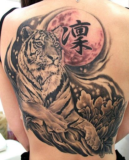 虎タトゥー/刺青デザイン画像