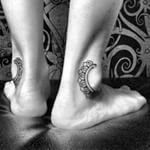 足,足首,女性,くるぶし,トライバル,トライバルタトゥータトゥー/刺青デザイン画像