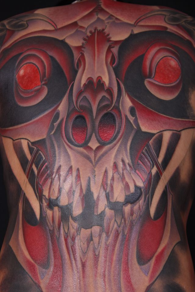 スカル,骸骨,髑髏タトゥー/刺青デザイン画像