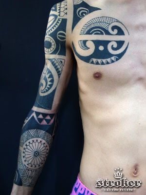 トライバル,腕タトゥー/刺青デザイン画像