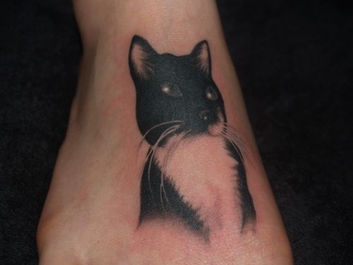 足,ポートレート,動物,ポートレイトタトゥー/刺青デザイン画像