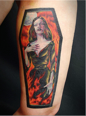女性,足,人物タトゥー/刺青デザイン画像